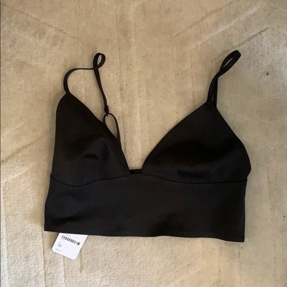 Free People “Sage Longline Neo bralette” (BLACK)